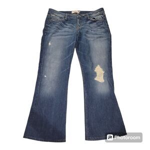Abercrombie & Fitch Madison Jeans Womens Size 8R Distressed Flare/Bootcut Denim